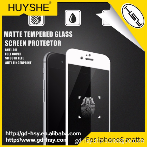 HUYSHE perfect anti fingerprint full cover matte glass shield for iphone6s